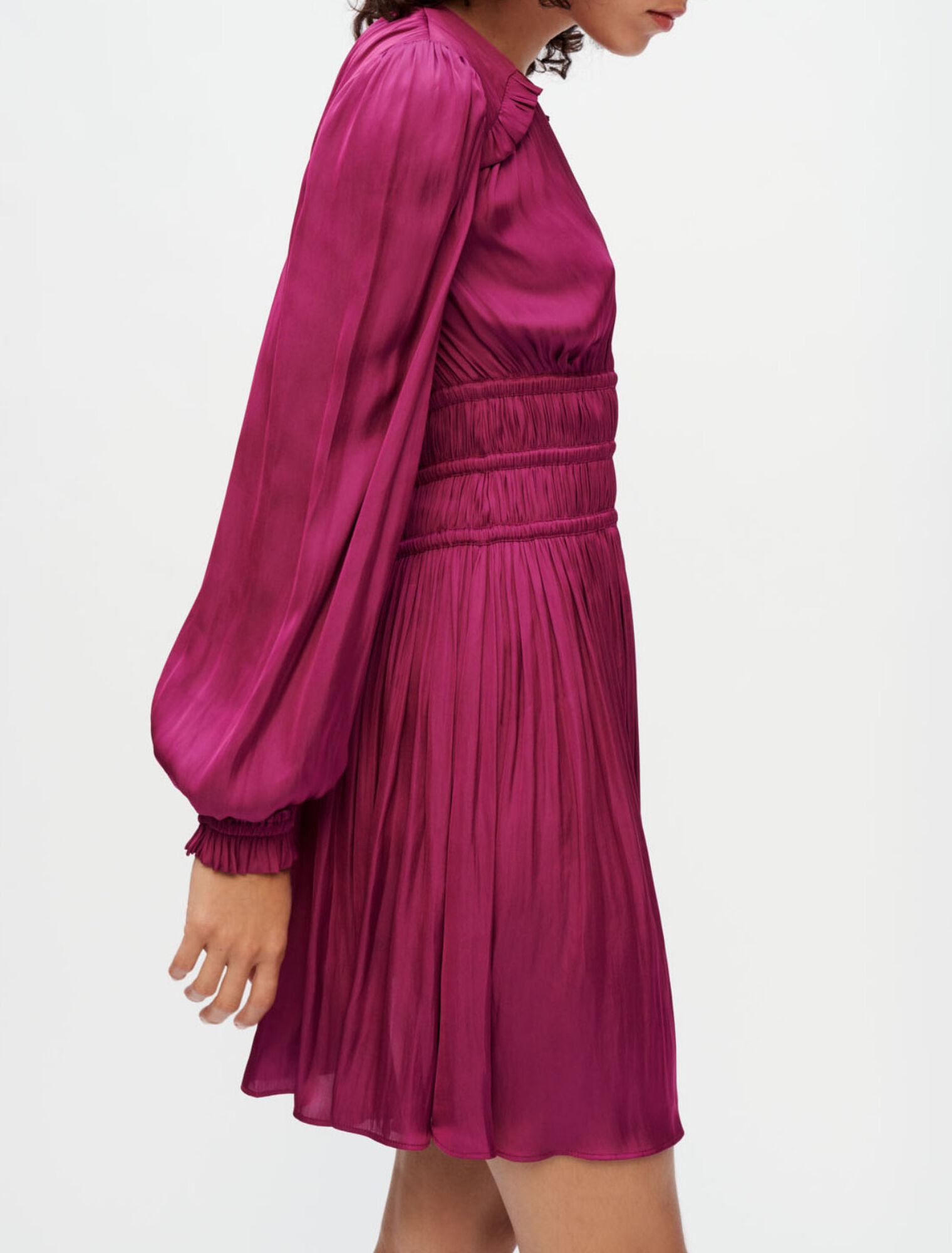 Flowing satin dress
