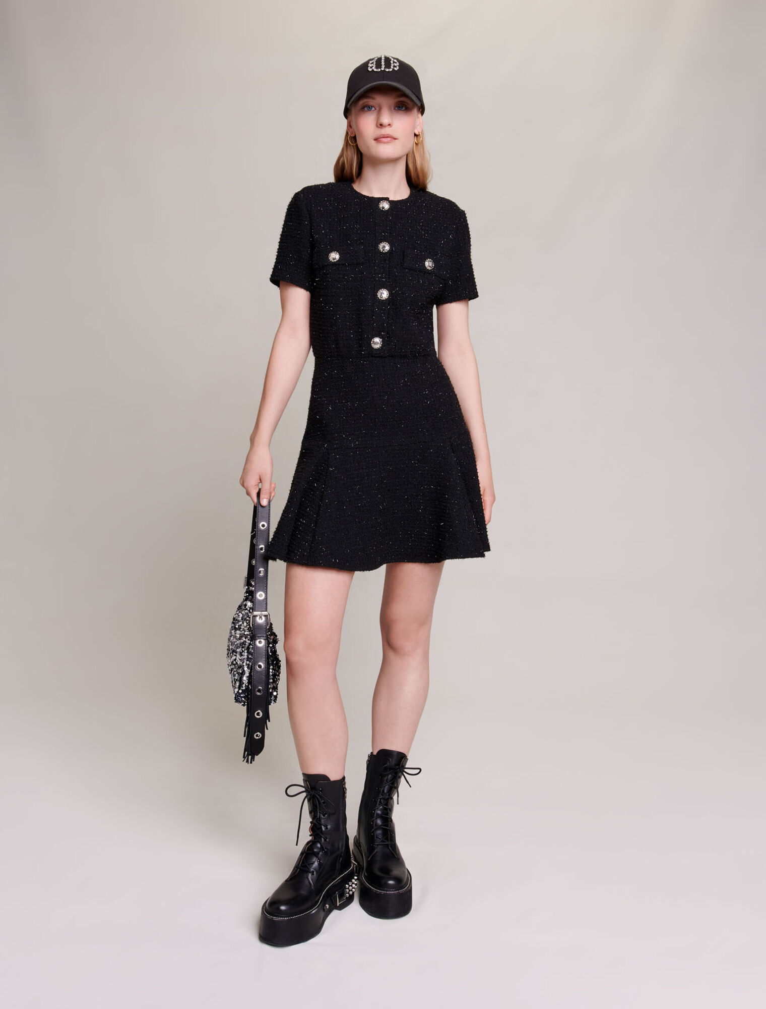 Short tweed dress