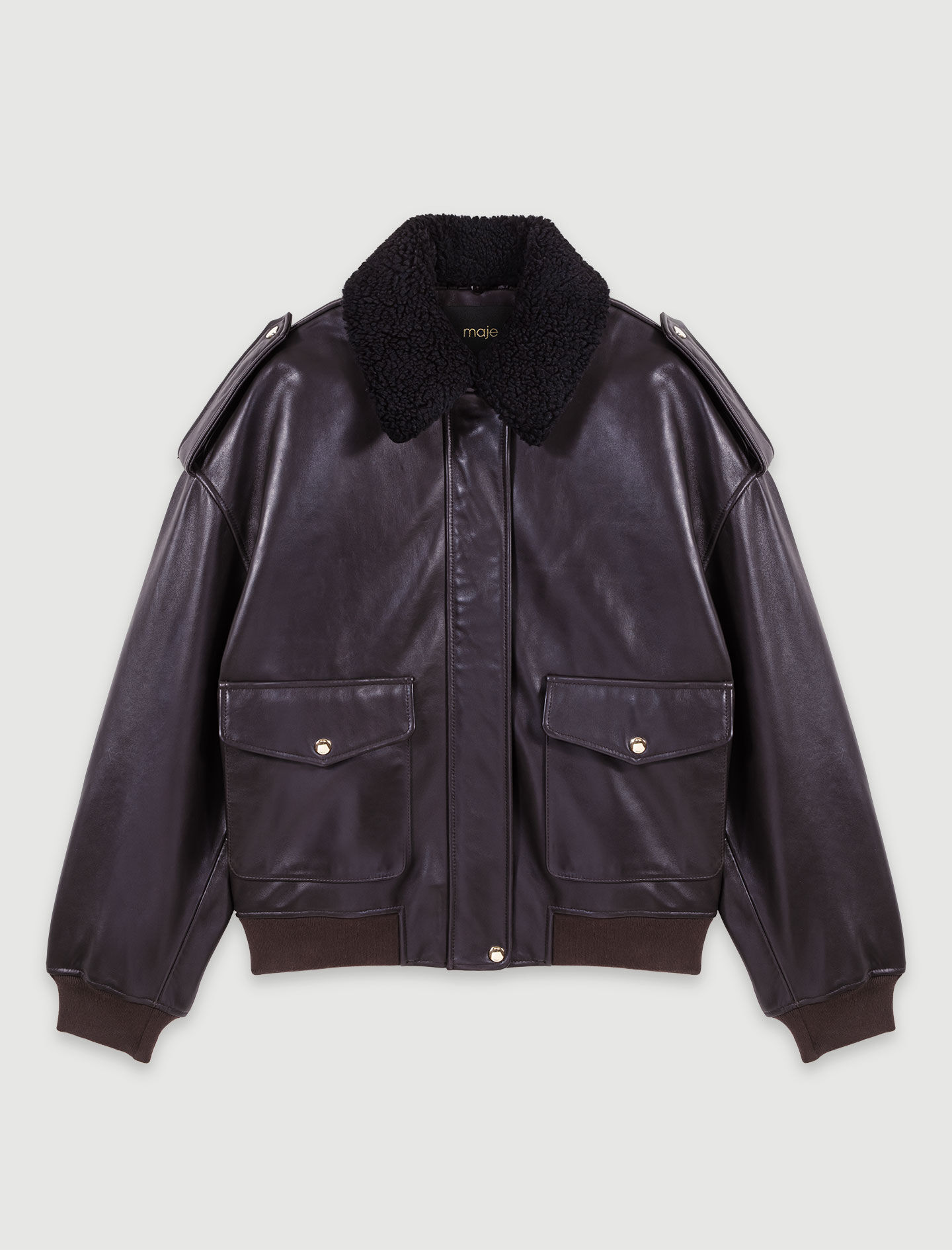 Women s Leather jackets The Latest Styles Maje