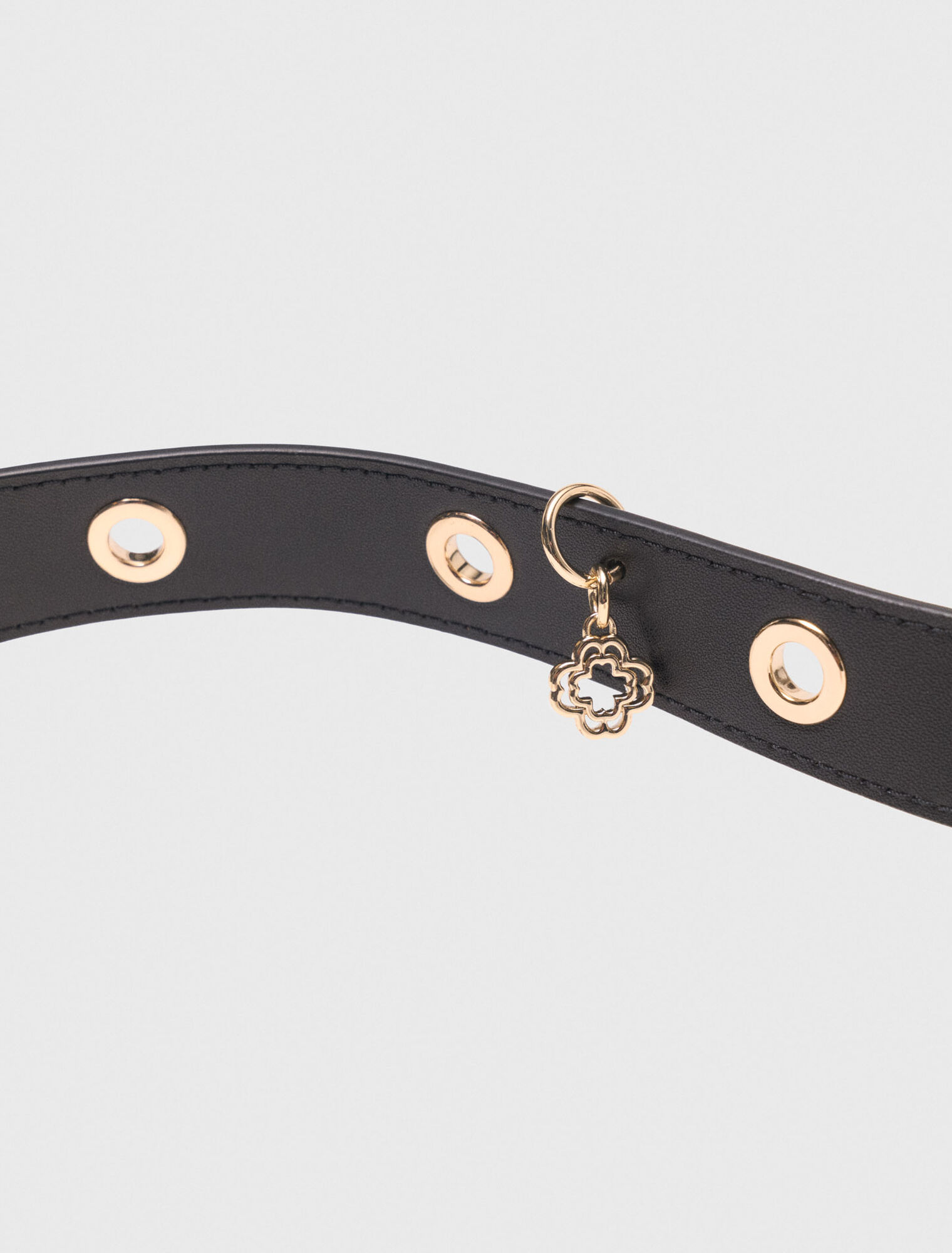 Leather strap with eyelets
