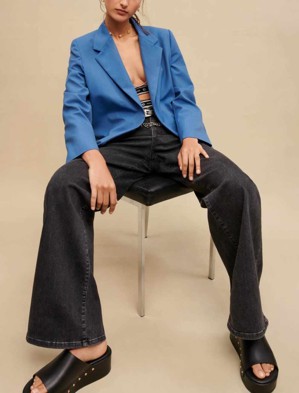 Maje blue blazer online