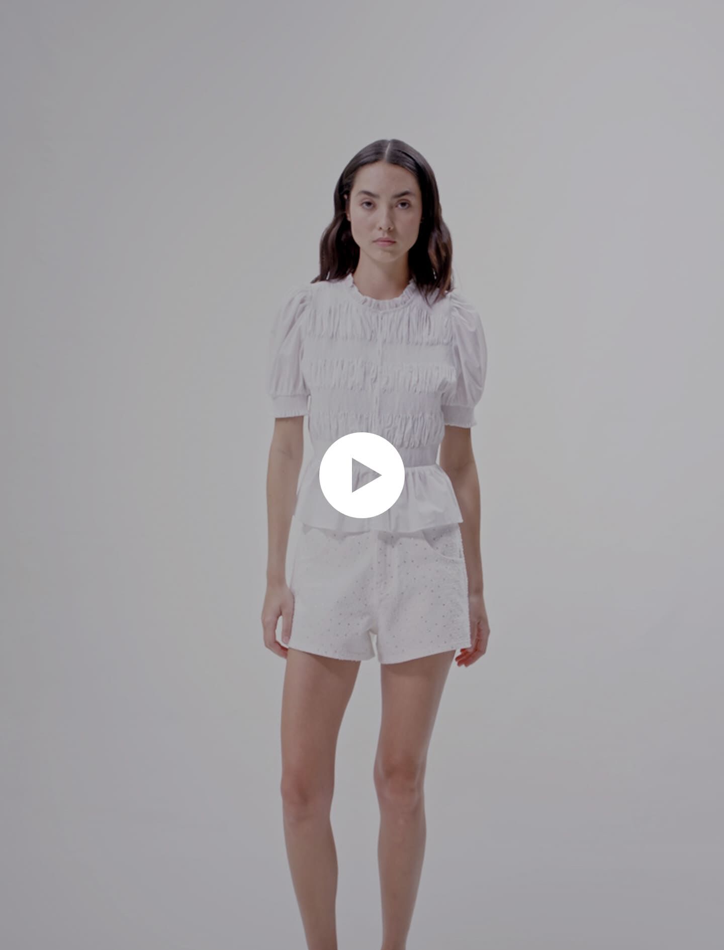Smocked shirt
