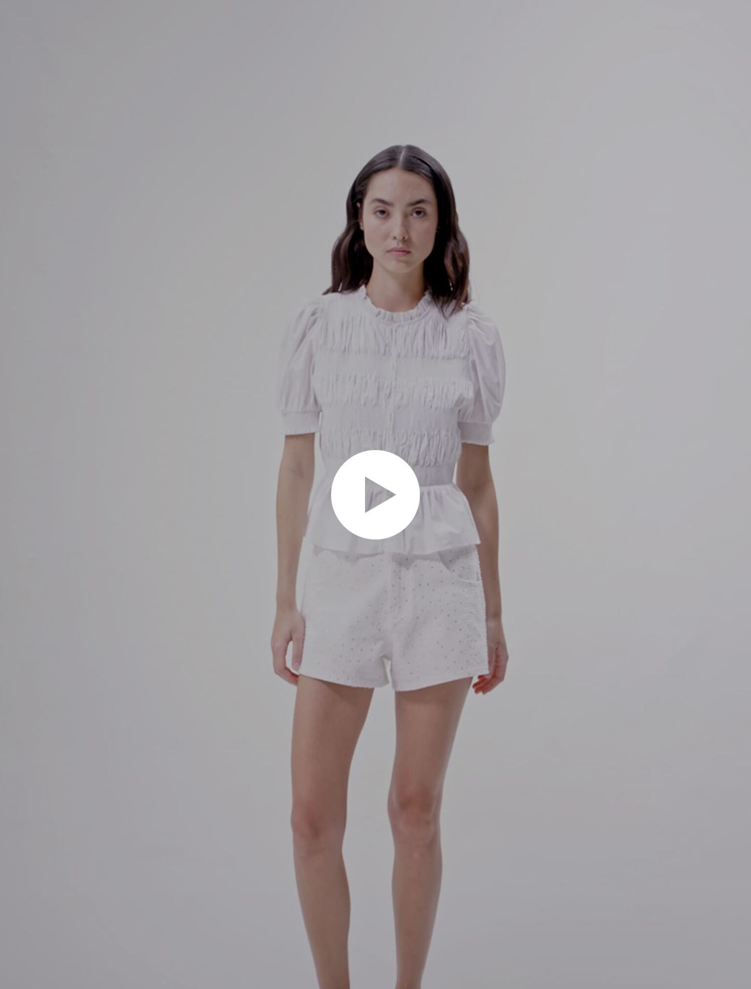 Smocked shirt