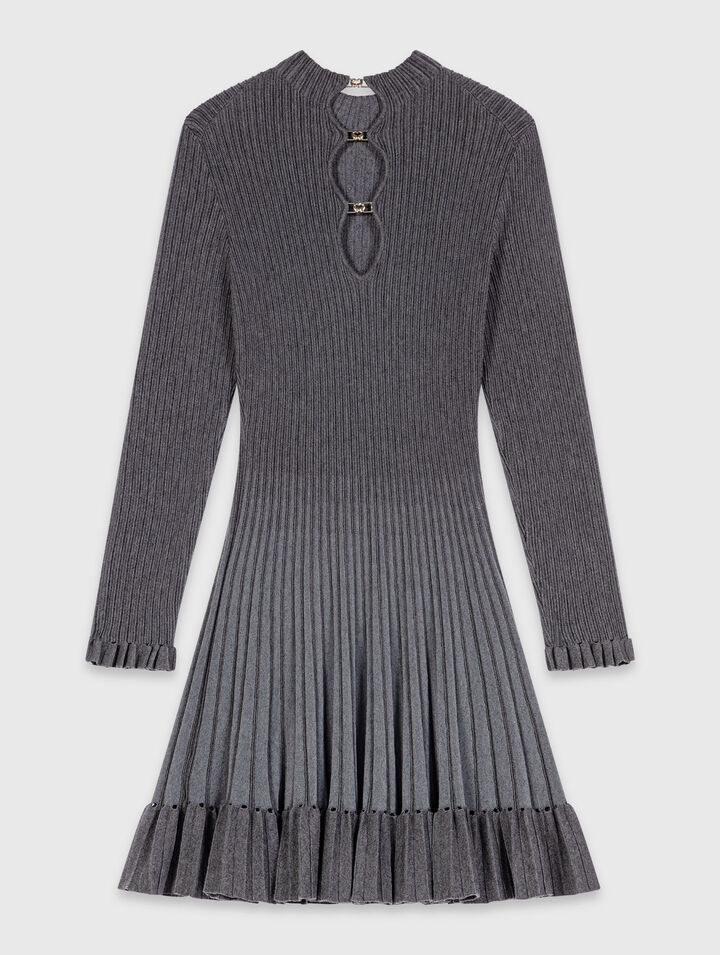 Short gradient knit dress