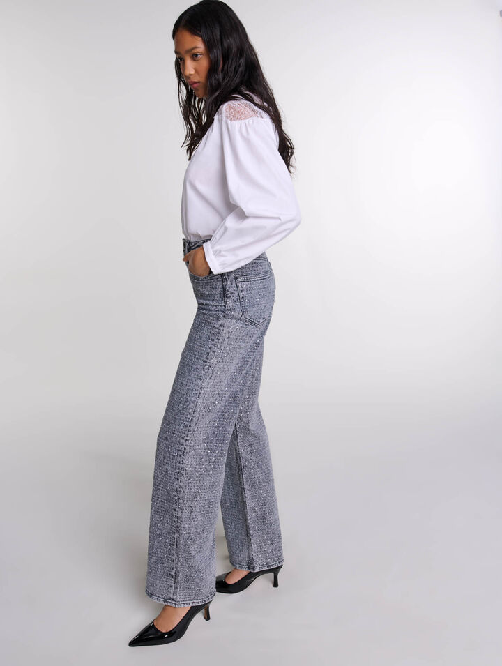 Rhinestone jeans
