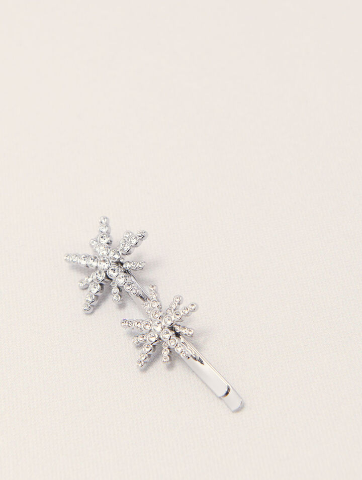 Star rhinestone barrette