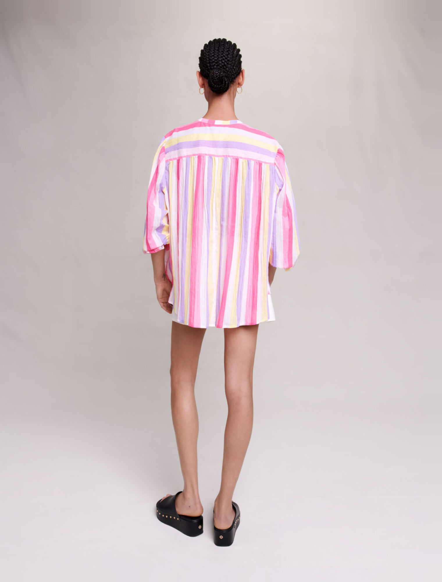 Oversized striped blouse