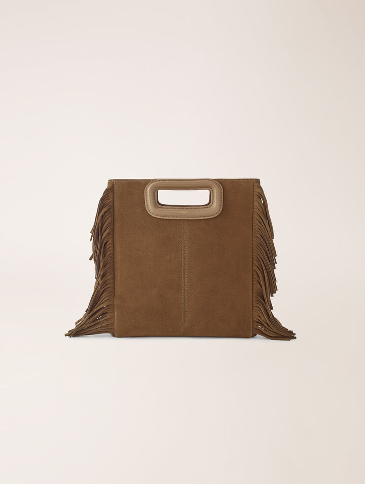 M bag in suede leather