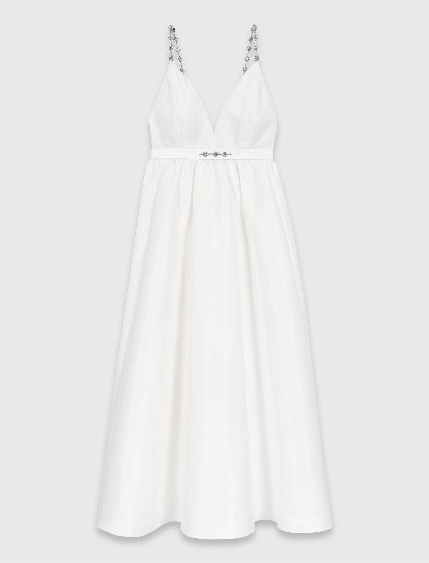 Jewelled taffeta maxi dress 7