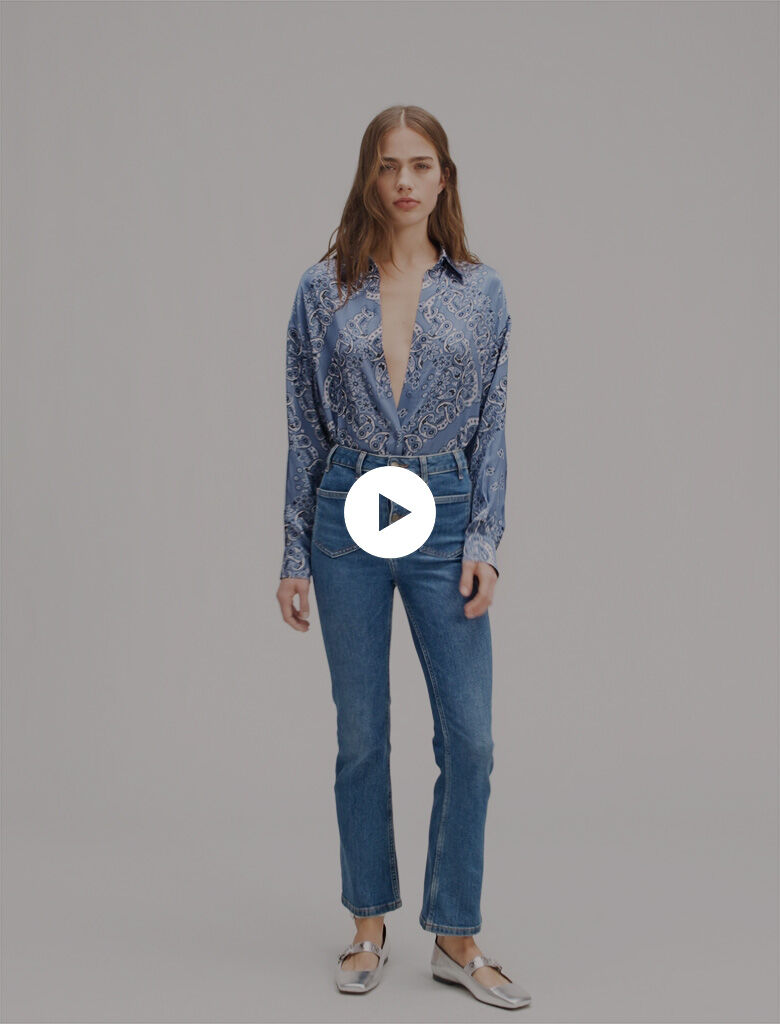 売れ筋商品|||イチ シャツ レディース トップス IXHARPER - Blouse - medieval blue print ICHI IXHARPER - Blouse - medieval blue print/blauw - Zalando.nl
