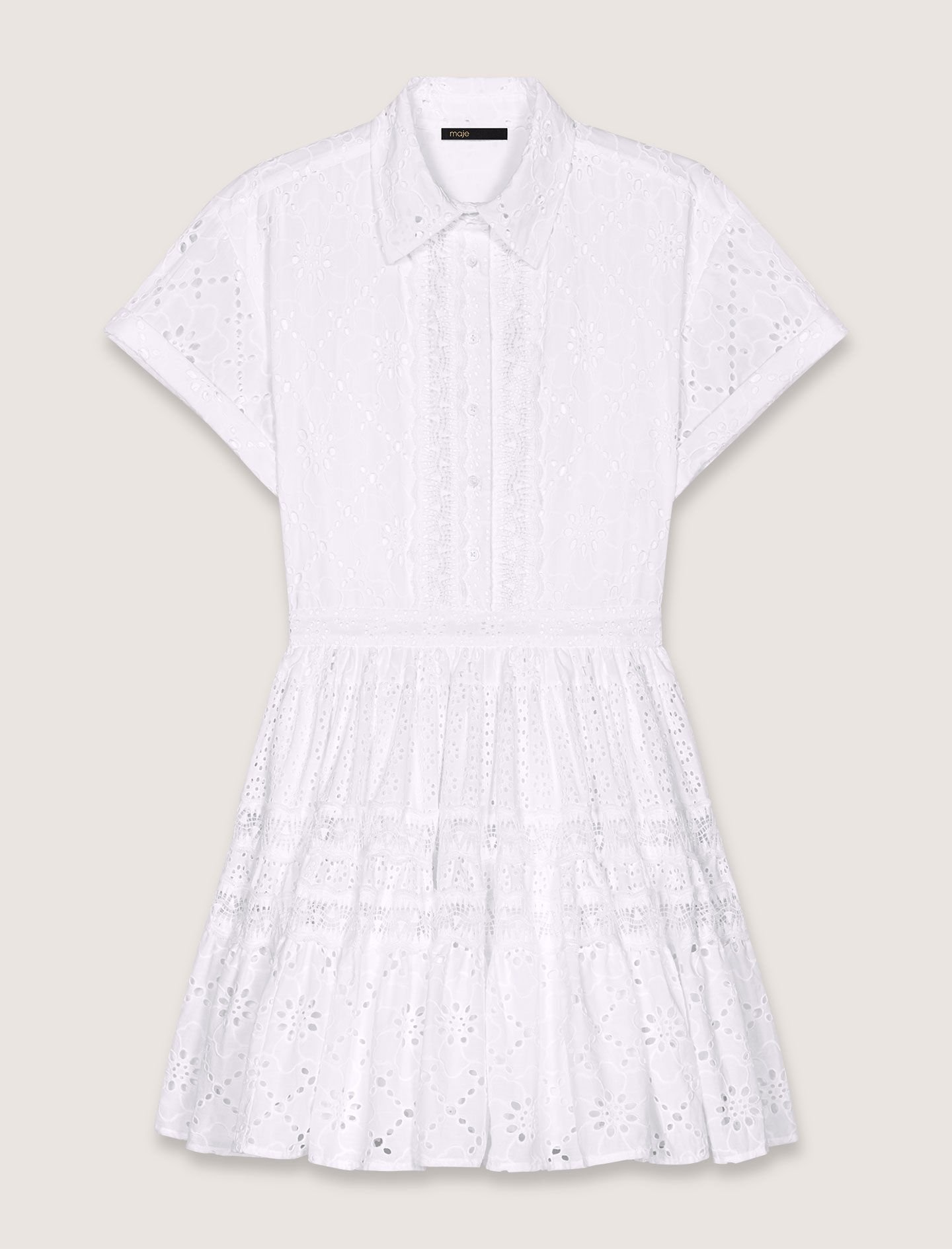 MAJE [マージ] Broderie Anglaise Babydoll Dress Maje_MFPRO04119-10_F_1.jpg