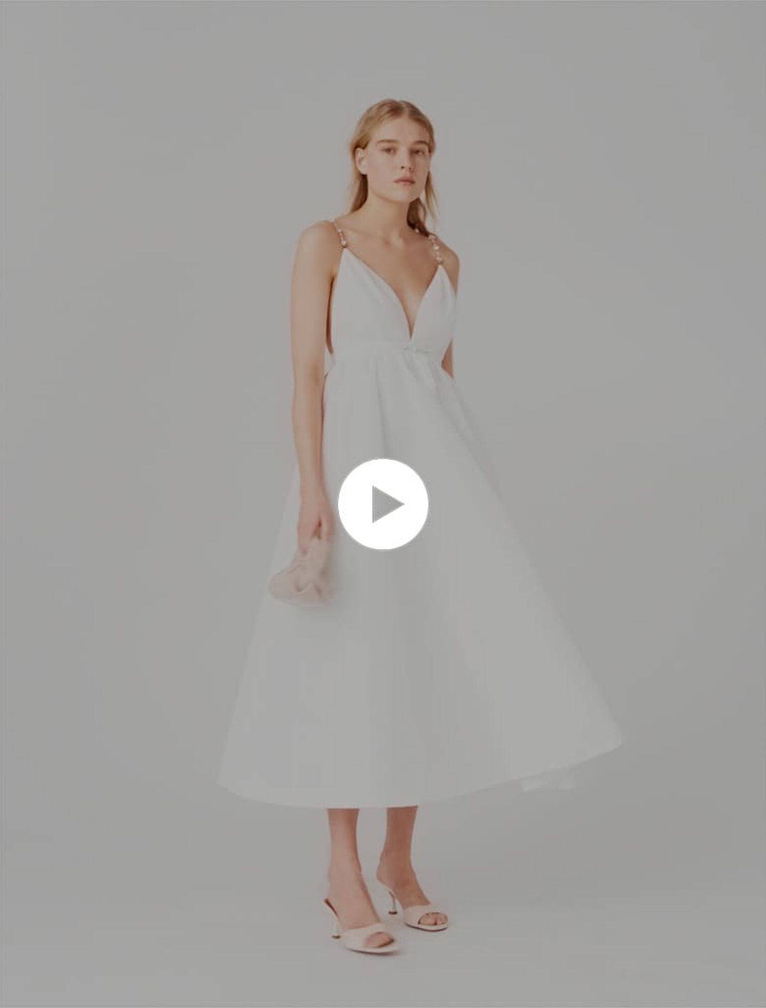 Jewelled taffeta maxi dress