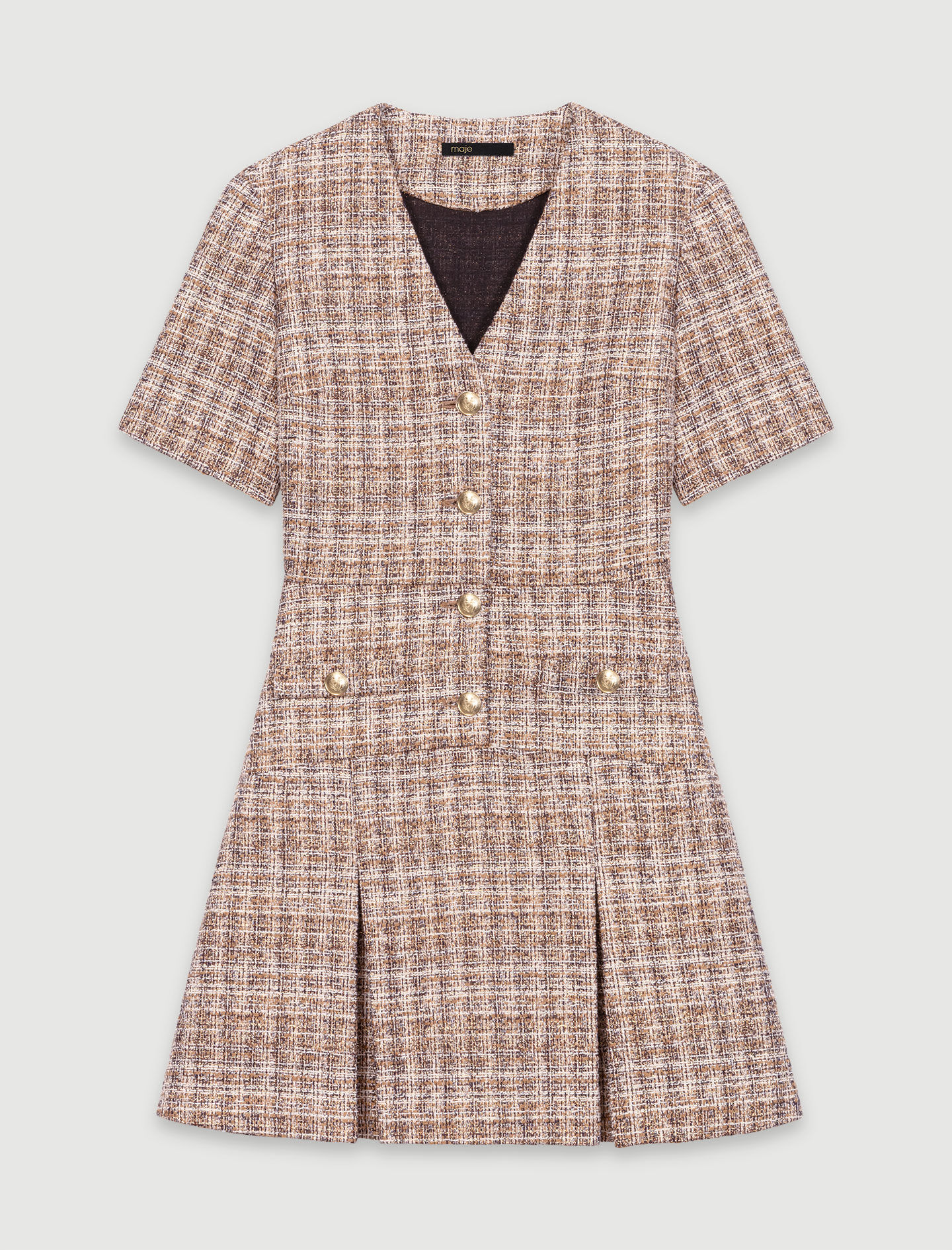 Short tweed dress - Short dresses | Maje