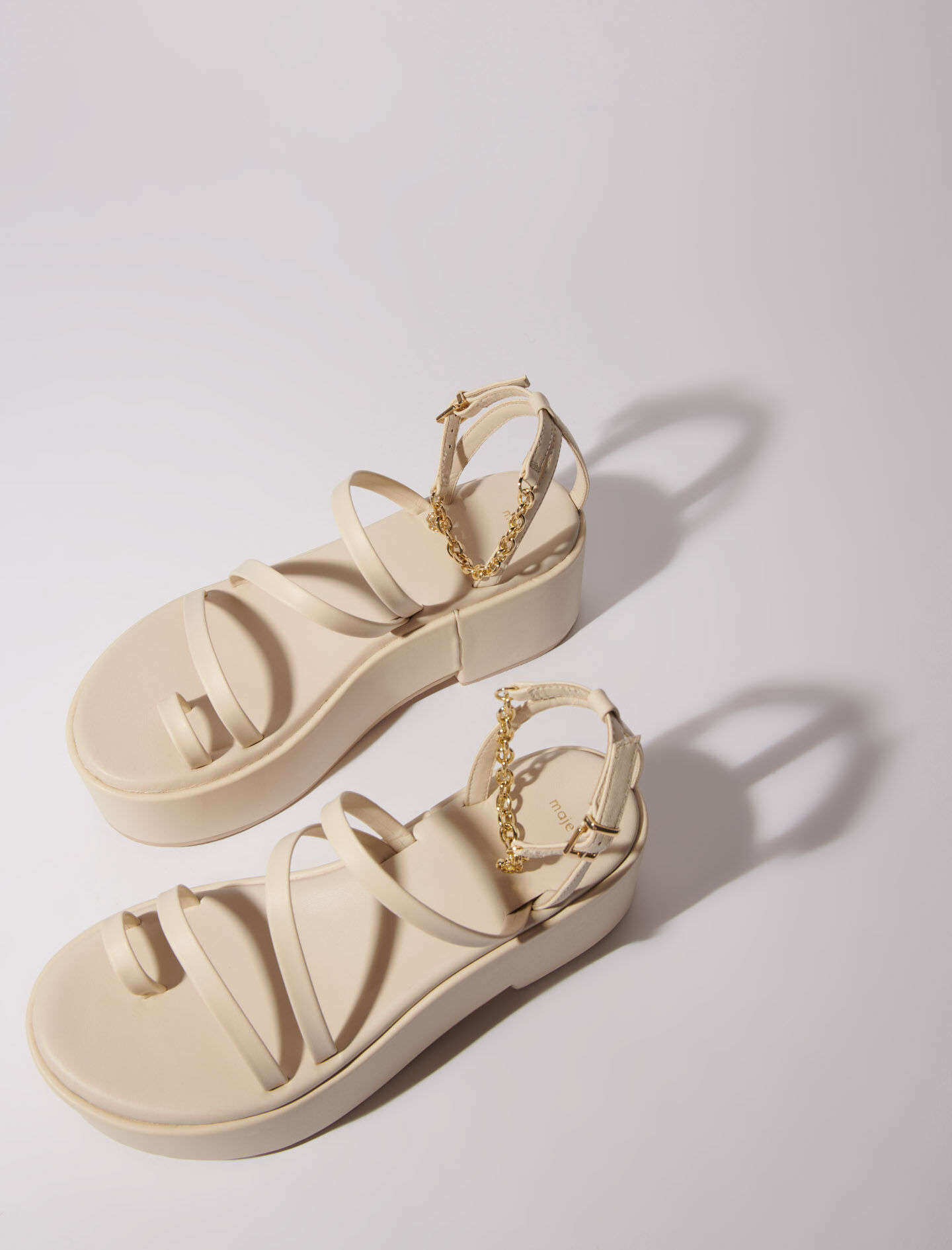 Leather platform sandals All shoes Maje