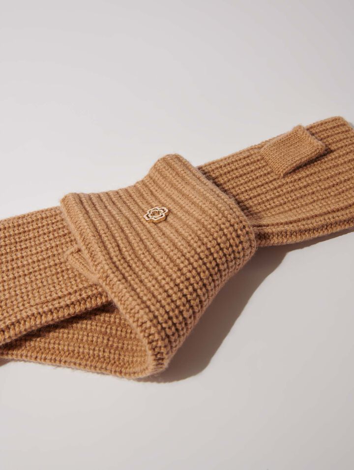 Wool and cashmere mittens