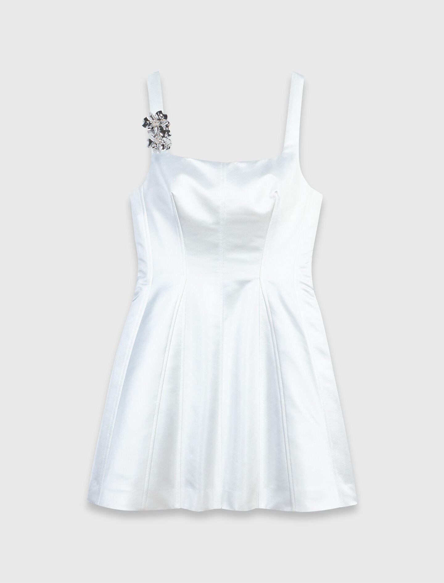 Short satin dress 7