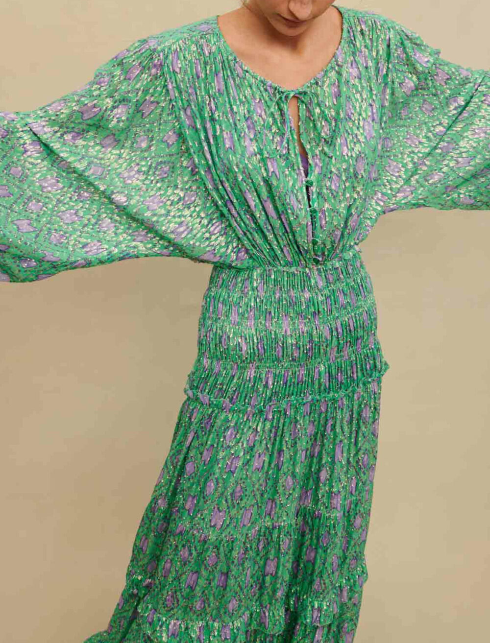 Maje metallic dress cheap