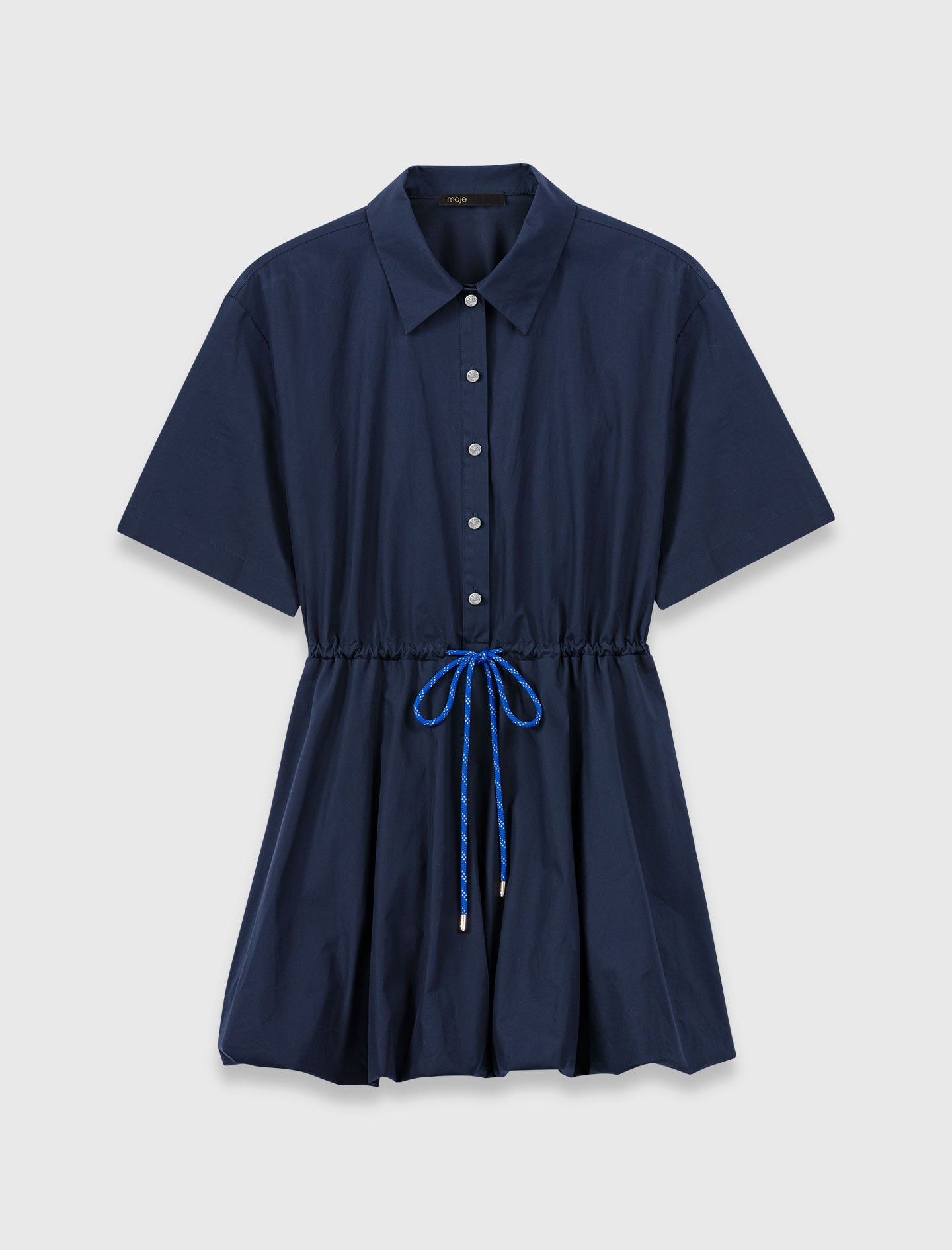 Short-sleeved cotton bubble dress 7