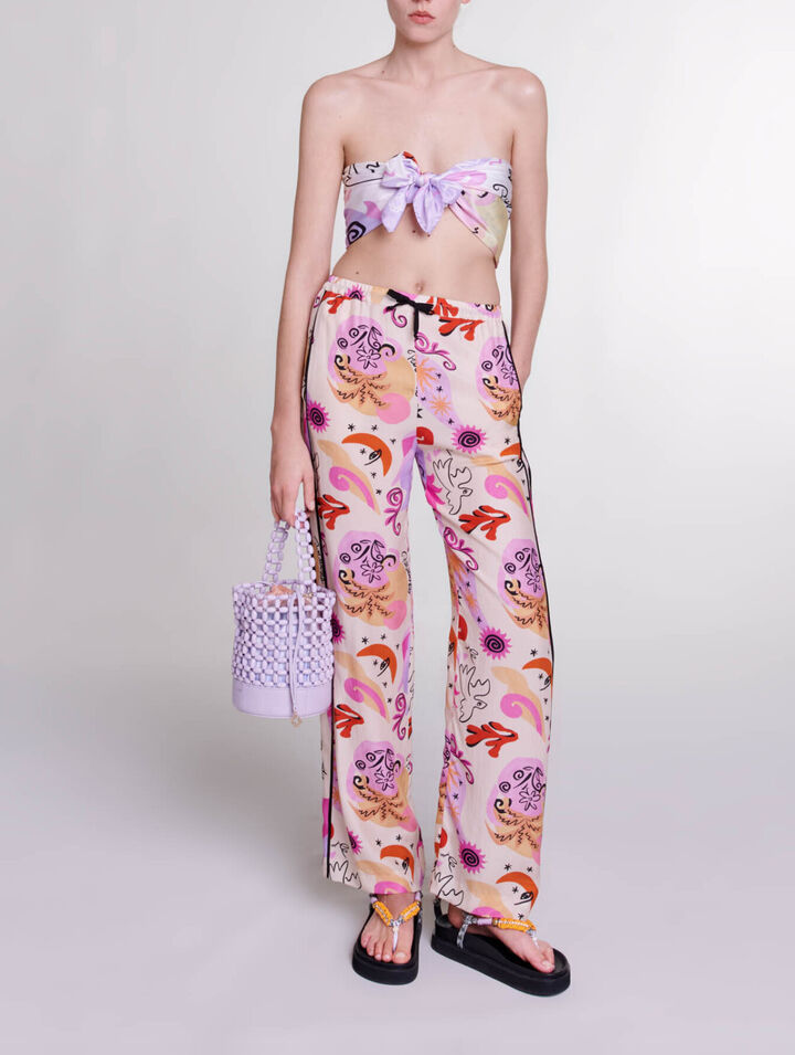 Silk trousers