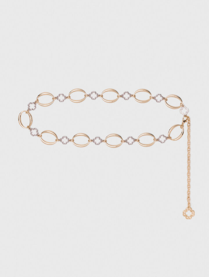 Clover link jewellery belt