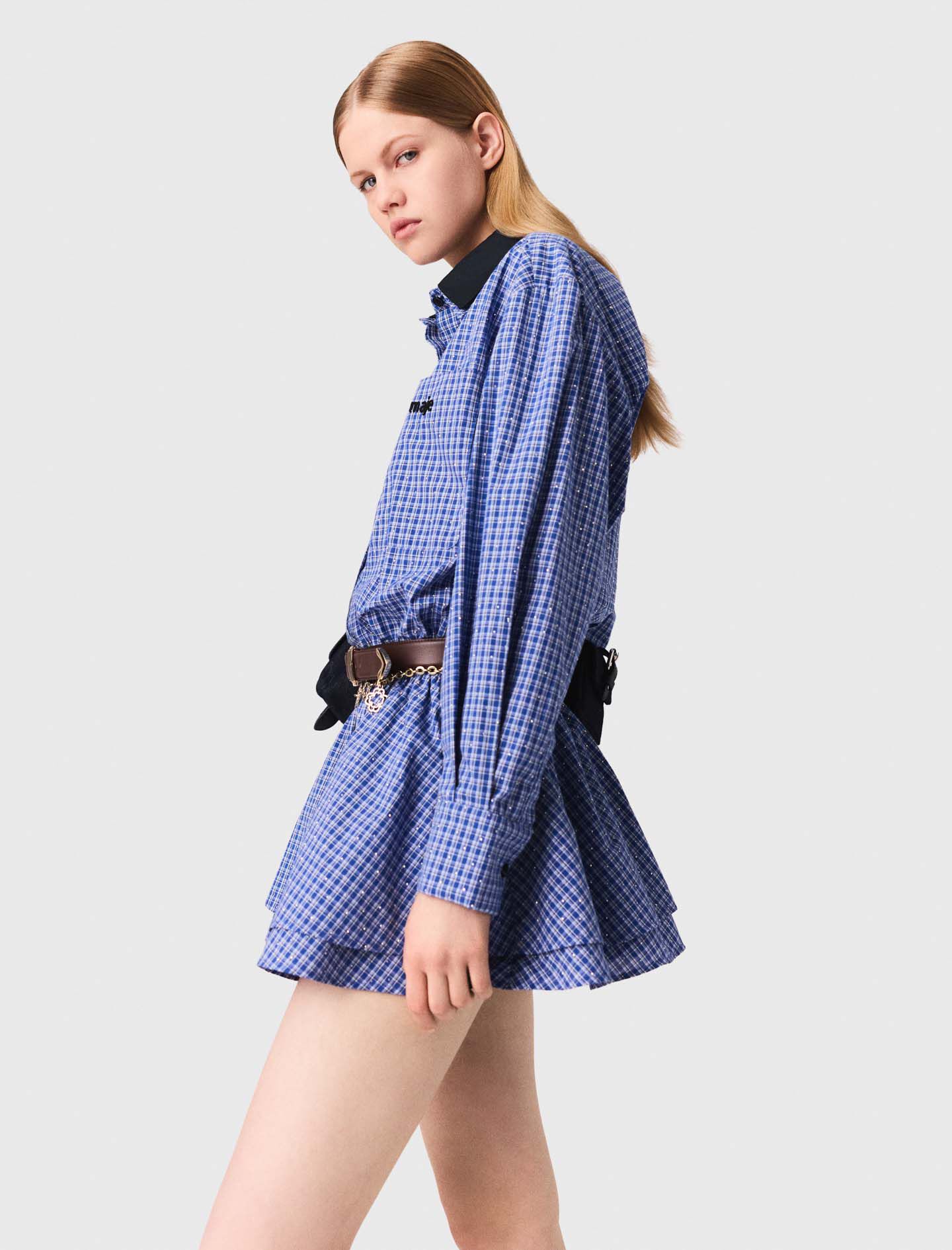 小物 COTTON STOLE - BLUE COTTON STOLE - BLUE