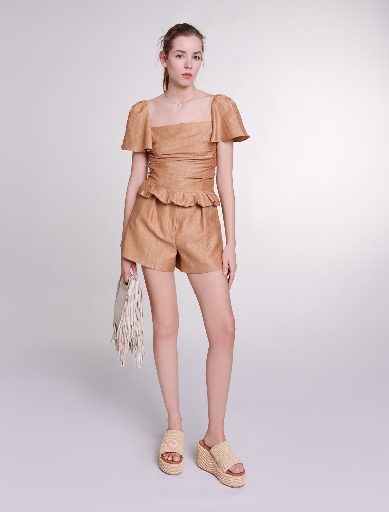Linen shorts