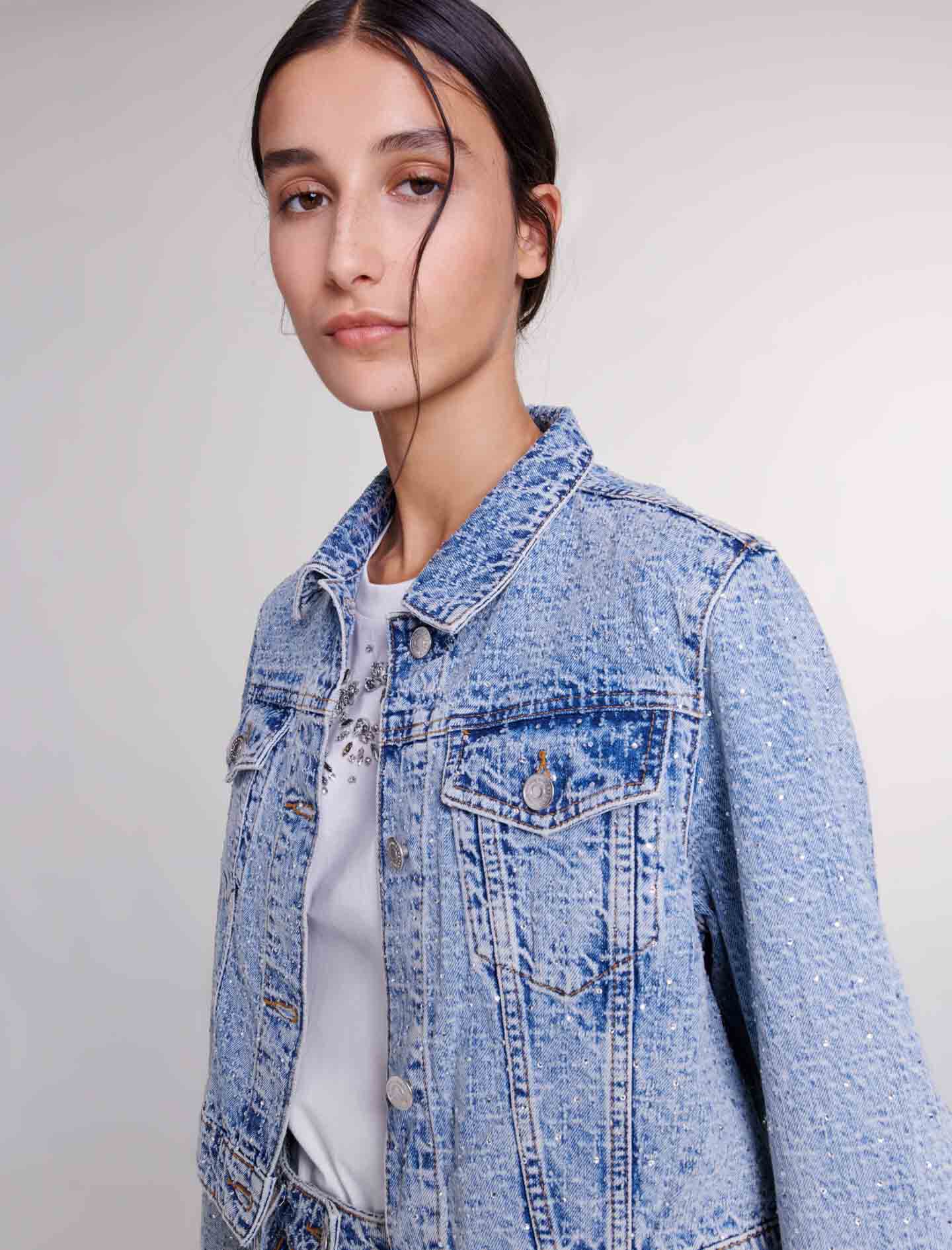 Maje cropped jacket online