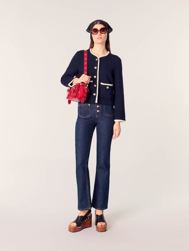 Wool-blend cardigan