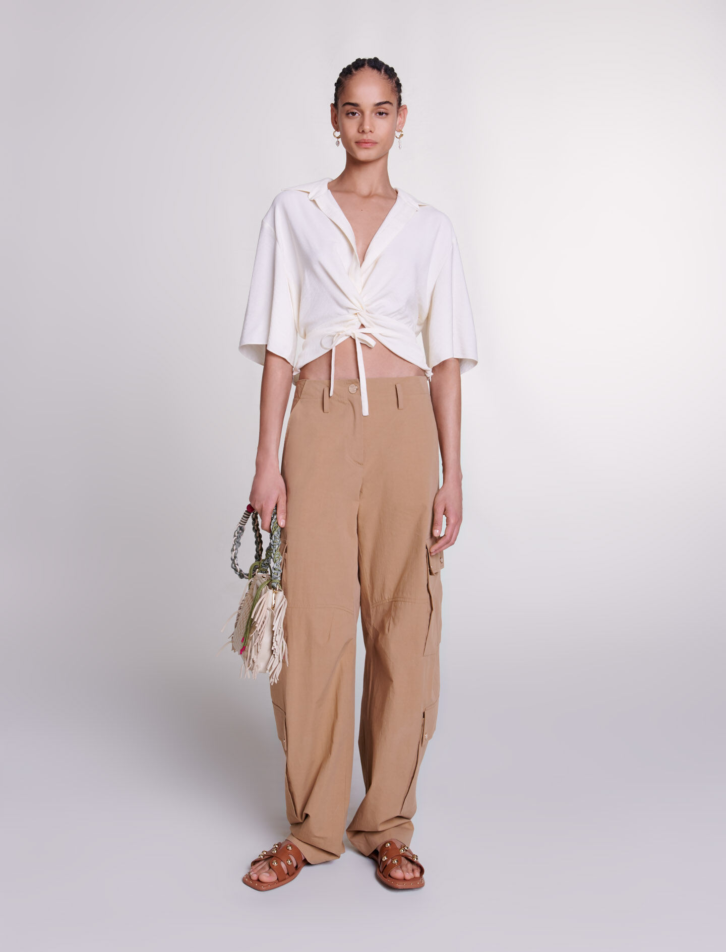 【AAKE】PASS WIDE CARGO PT Cargo trousers with pockets