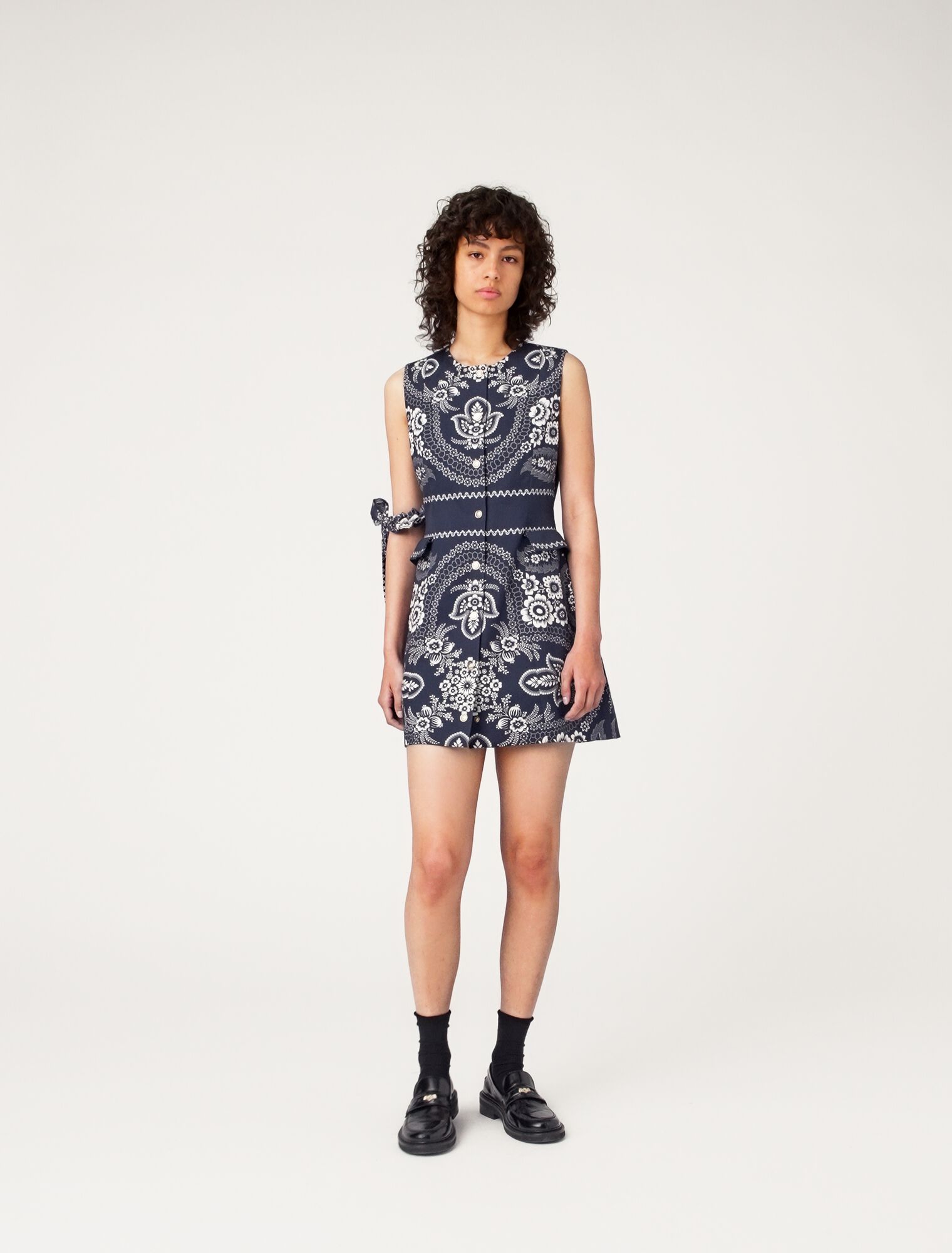 Patterned shift dress
