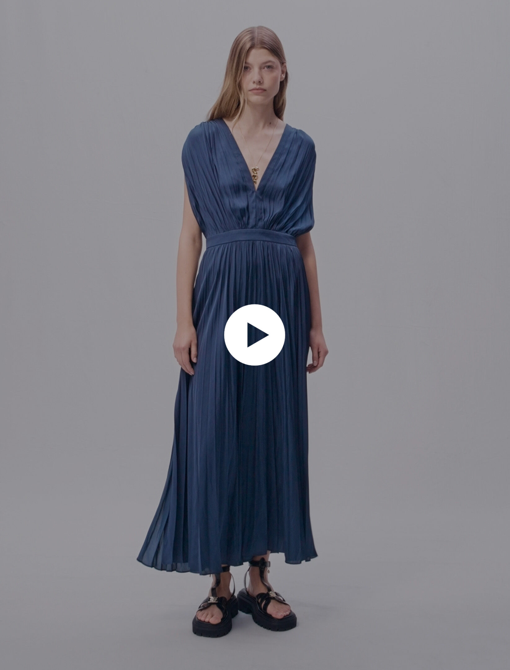 Maje pleated dress on sale