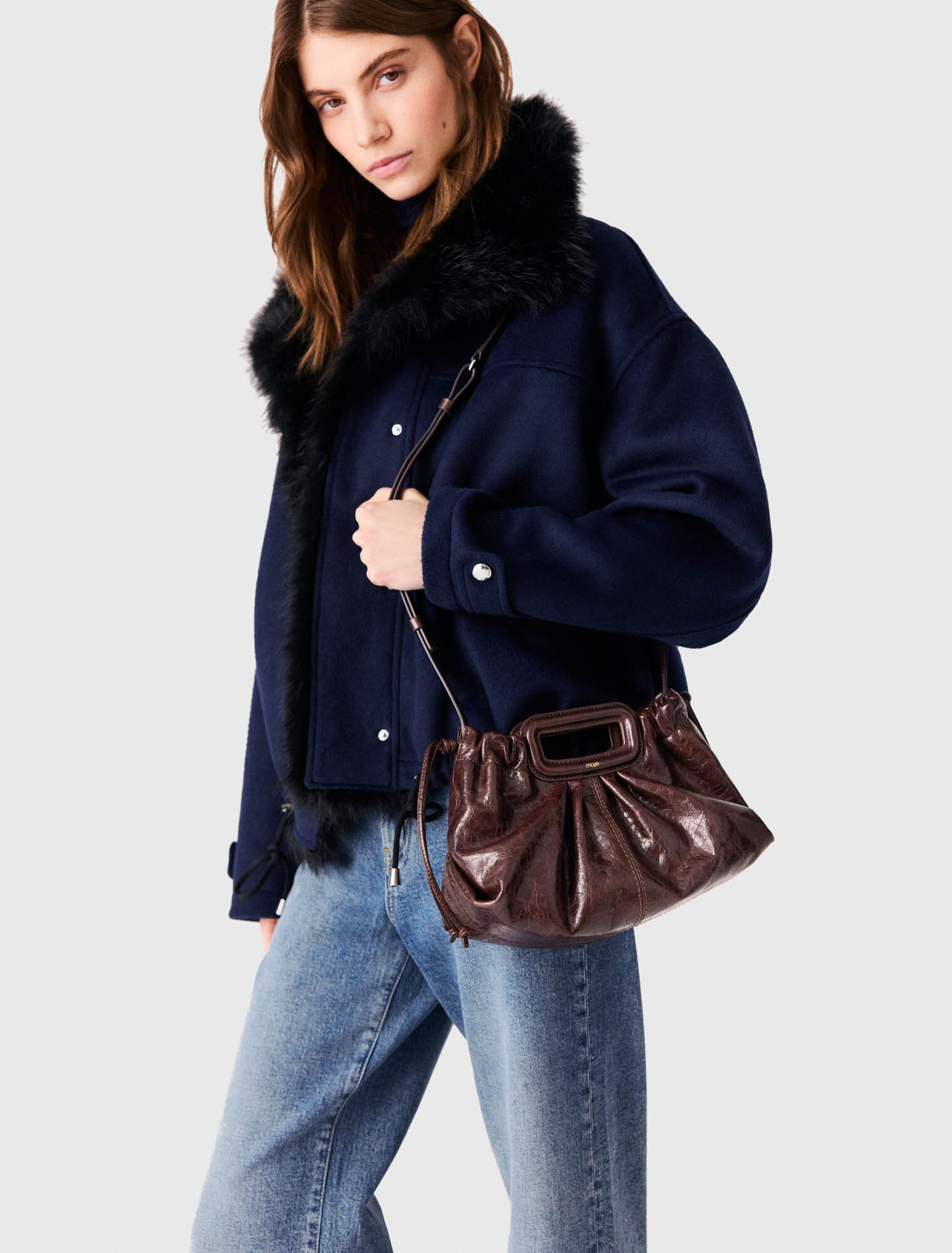 Short double-faced coat