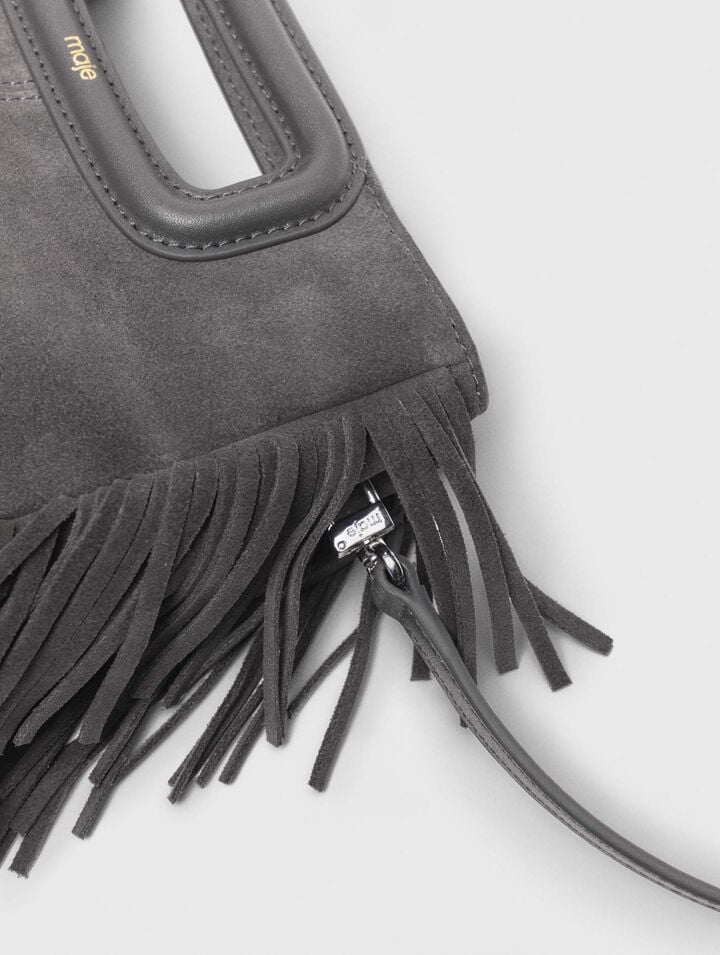 M bag in suede leather