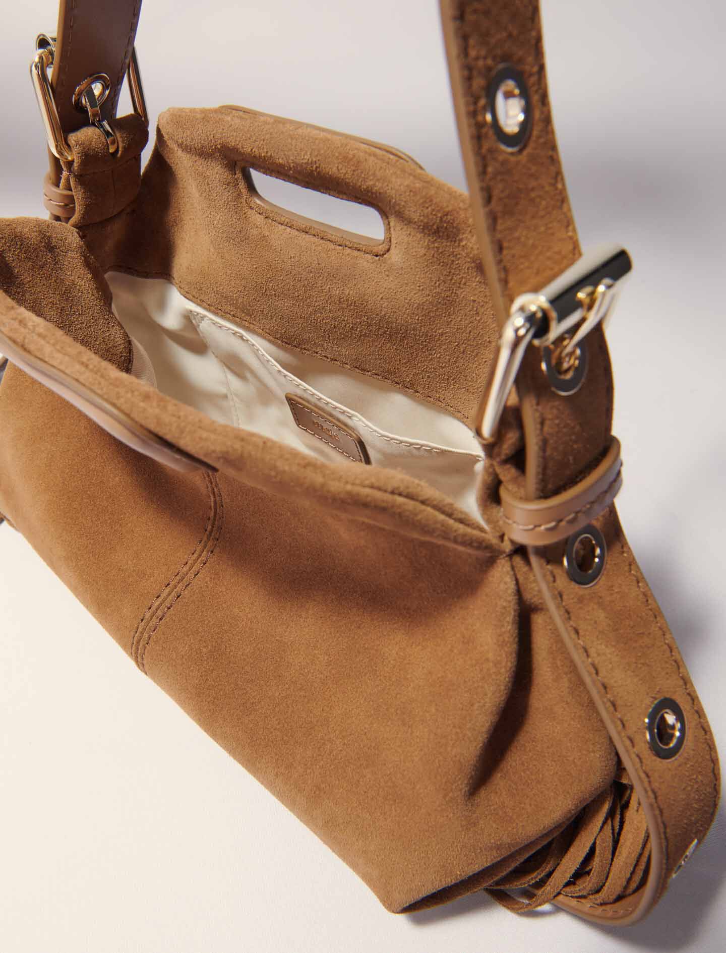 MEKEARISA 【Sサイズ】　guava Miu Miu Canapa Ricamo Bamboo Embroidered Shoulder Bag