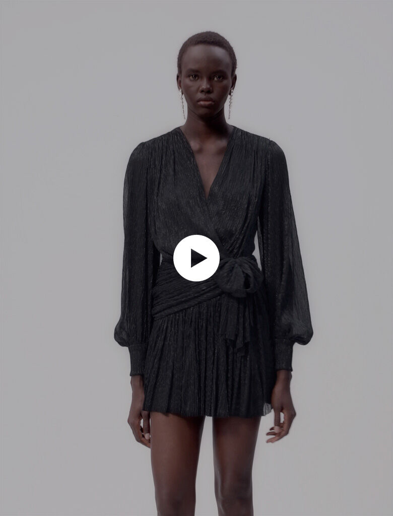 Short lamé dress - Short dresses | Maje