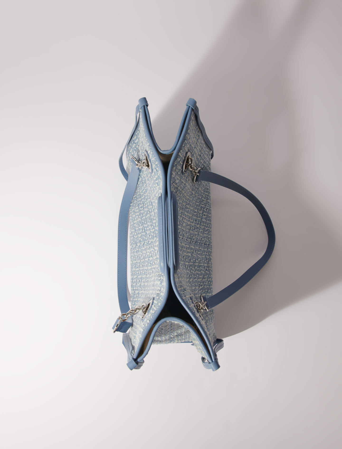 lunch box tote bag／silver × denim Amazon.com: SILVER ONE: Insulated Lunch Box