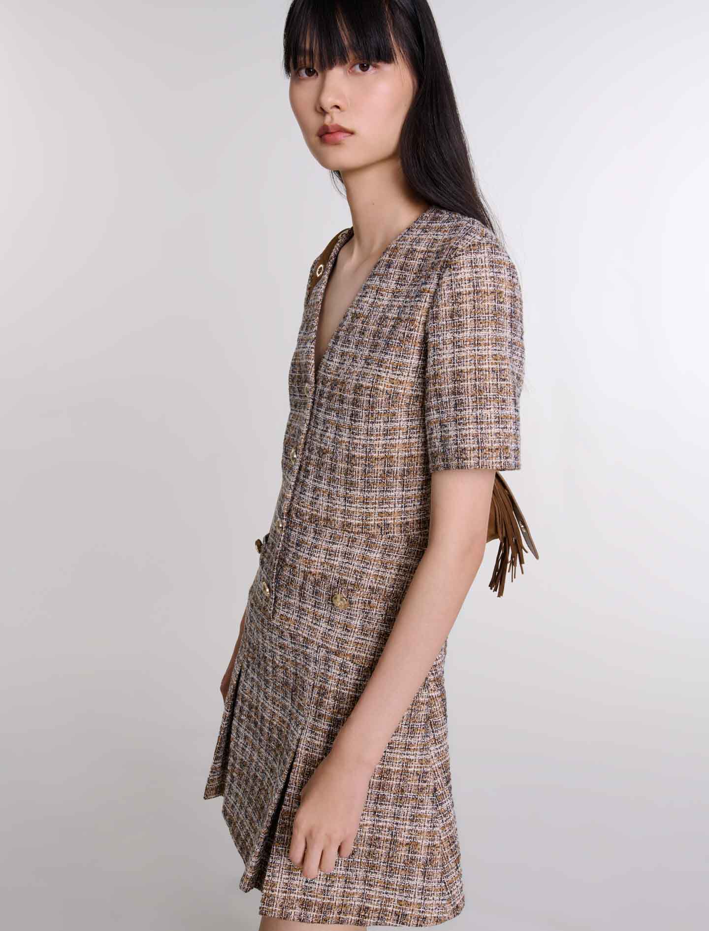 Short tweed dress - Short dresses | Maje