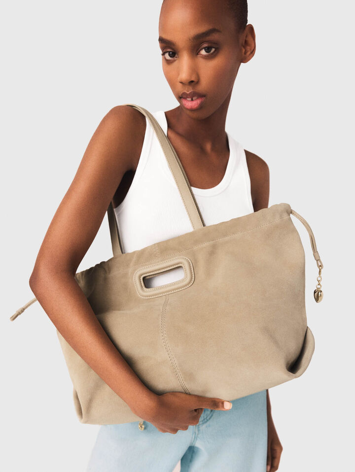 Suede Milpli tote bag