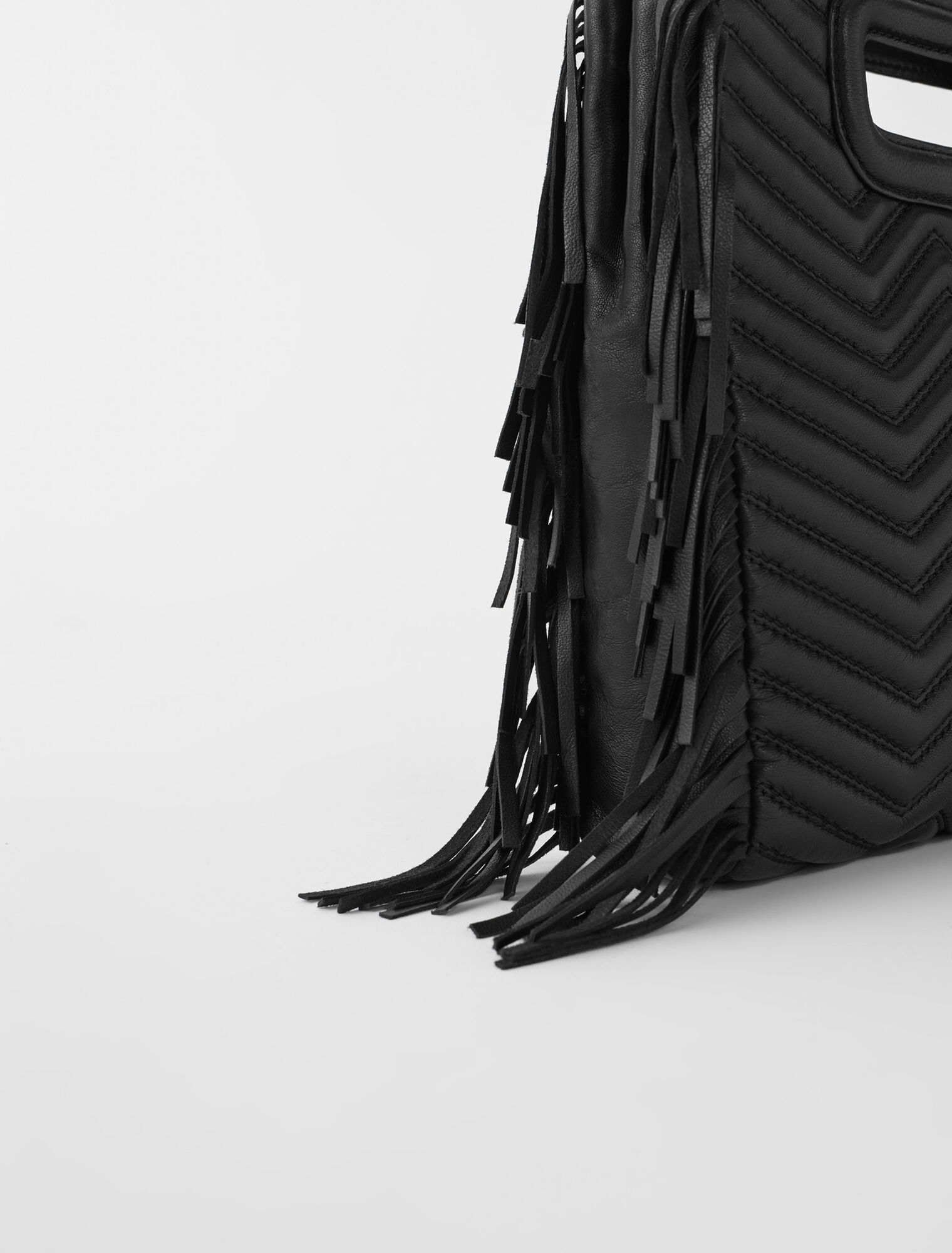 Quilted leather M bag
