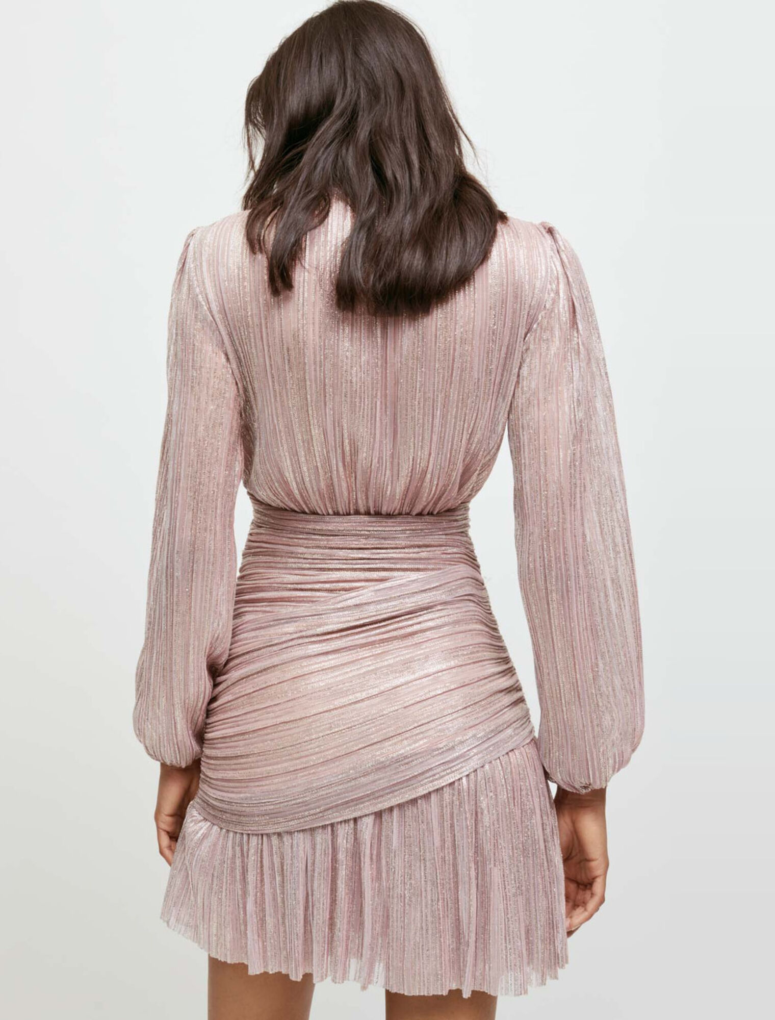 Lurex draped dress