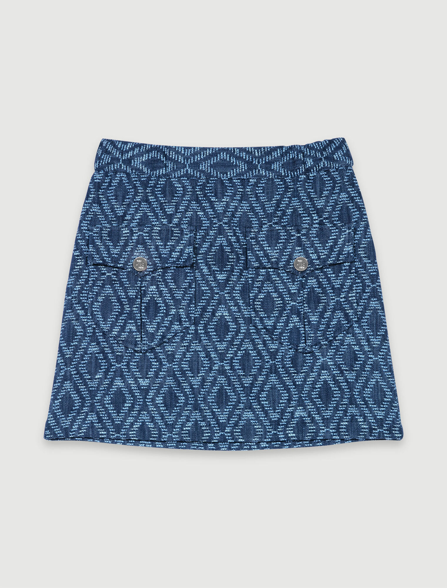 Printed short skirt