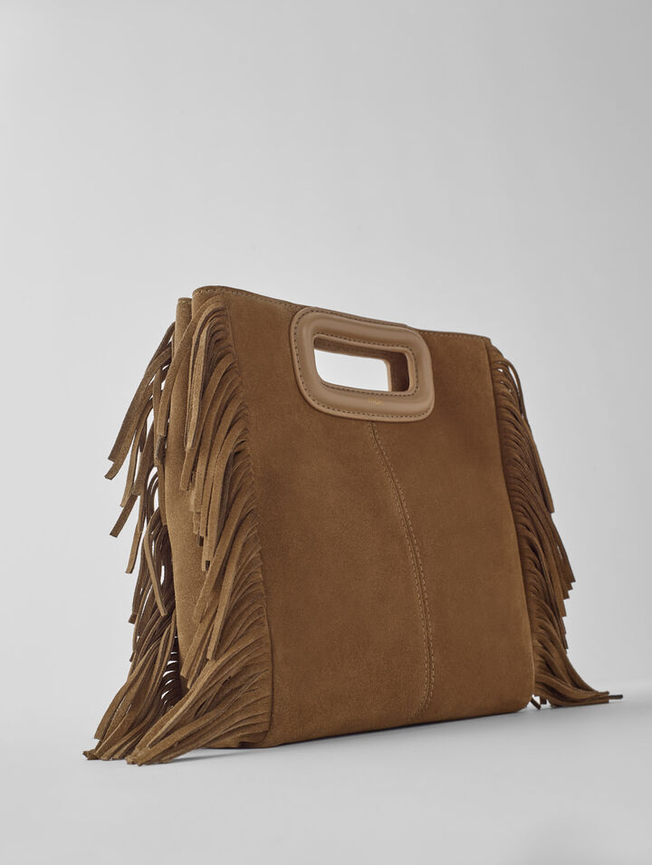 M bag in suede leather