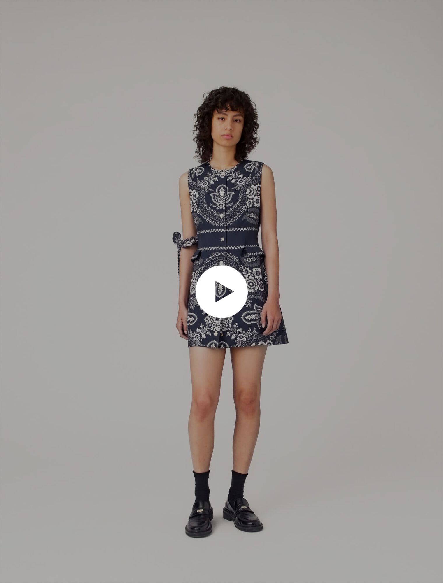 Patterned shift dress
