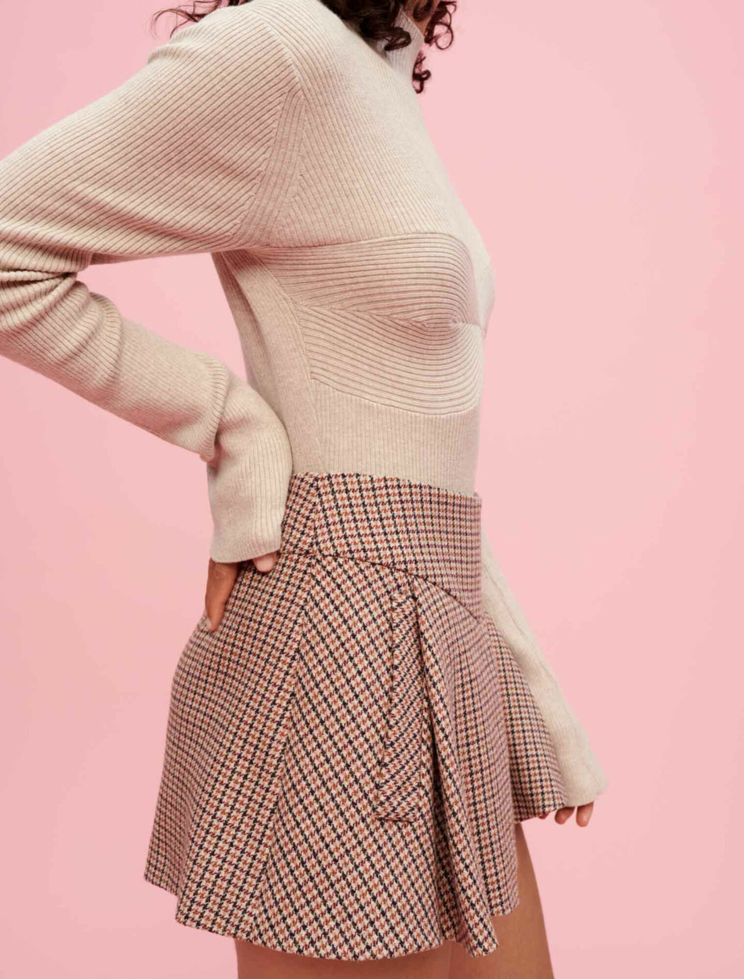 Houndstooth skort