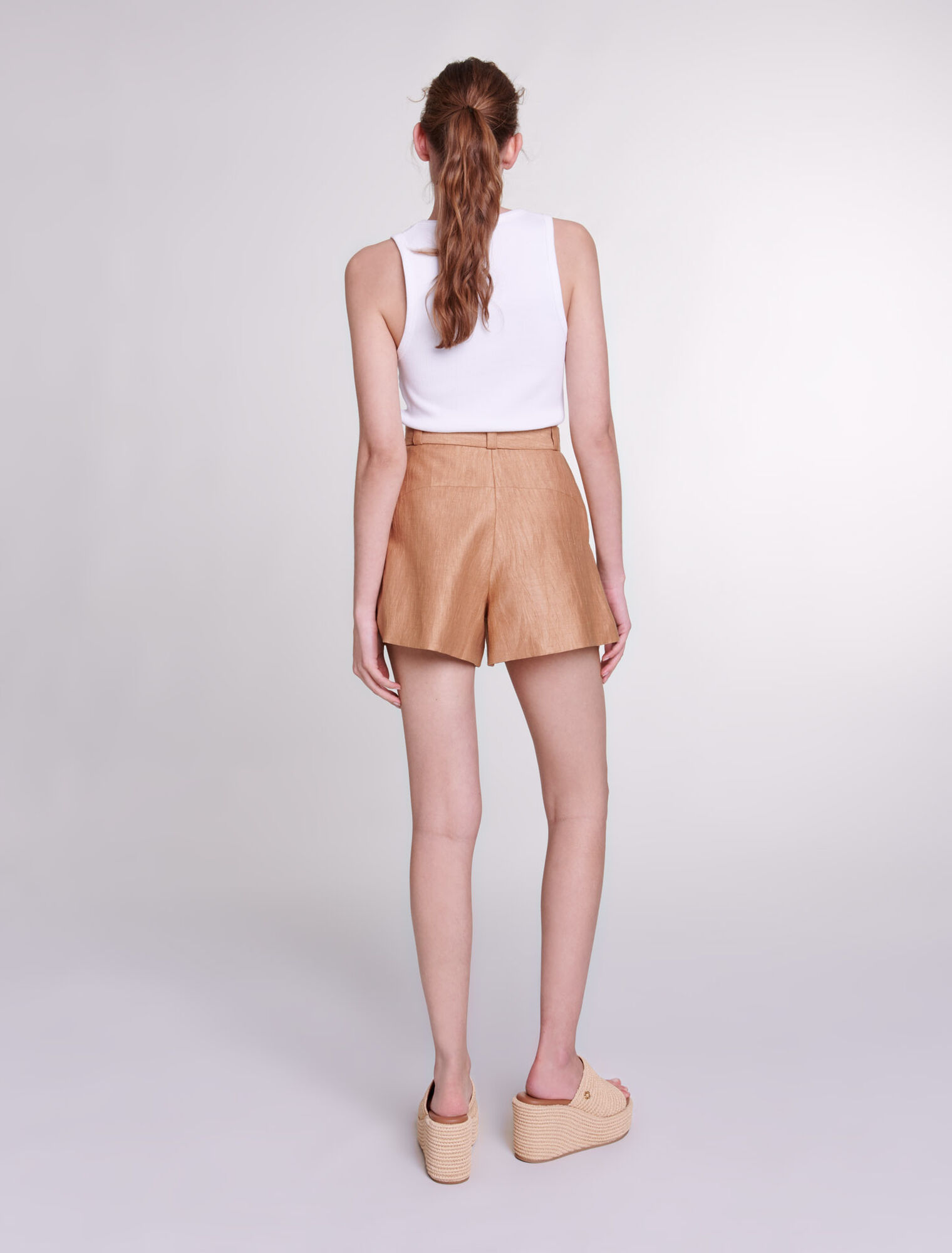 Linen shorts