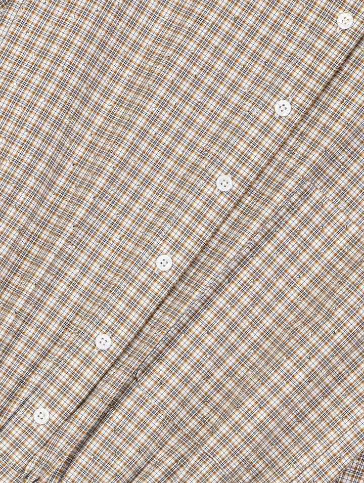Short rhinestone checked dress
