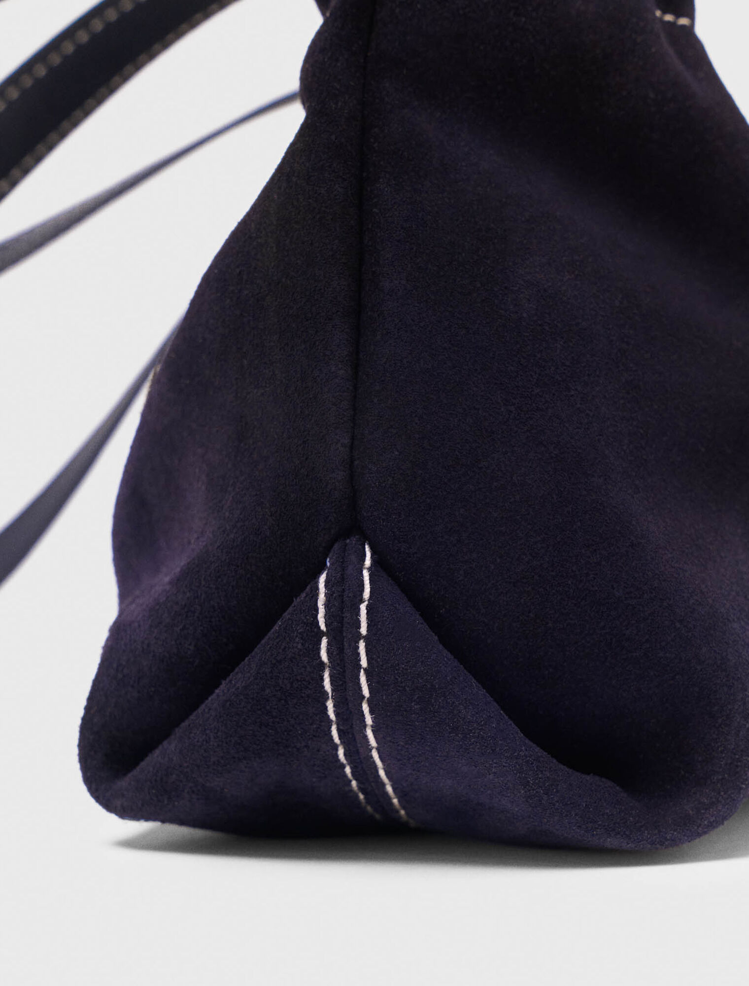 Topstitched suede Milpli Gazette