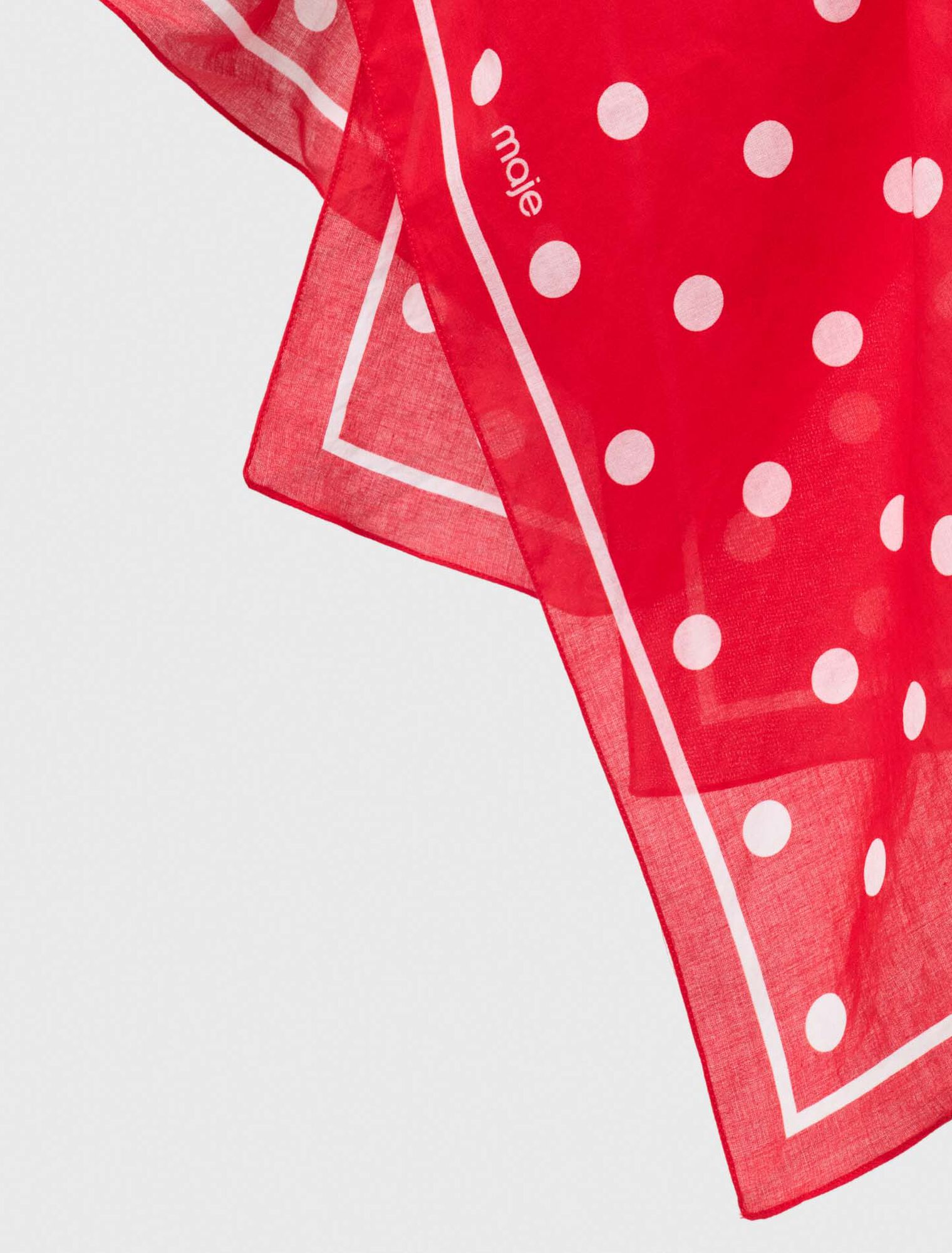 Polka dot cotton bandana
