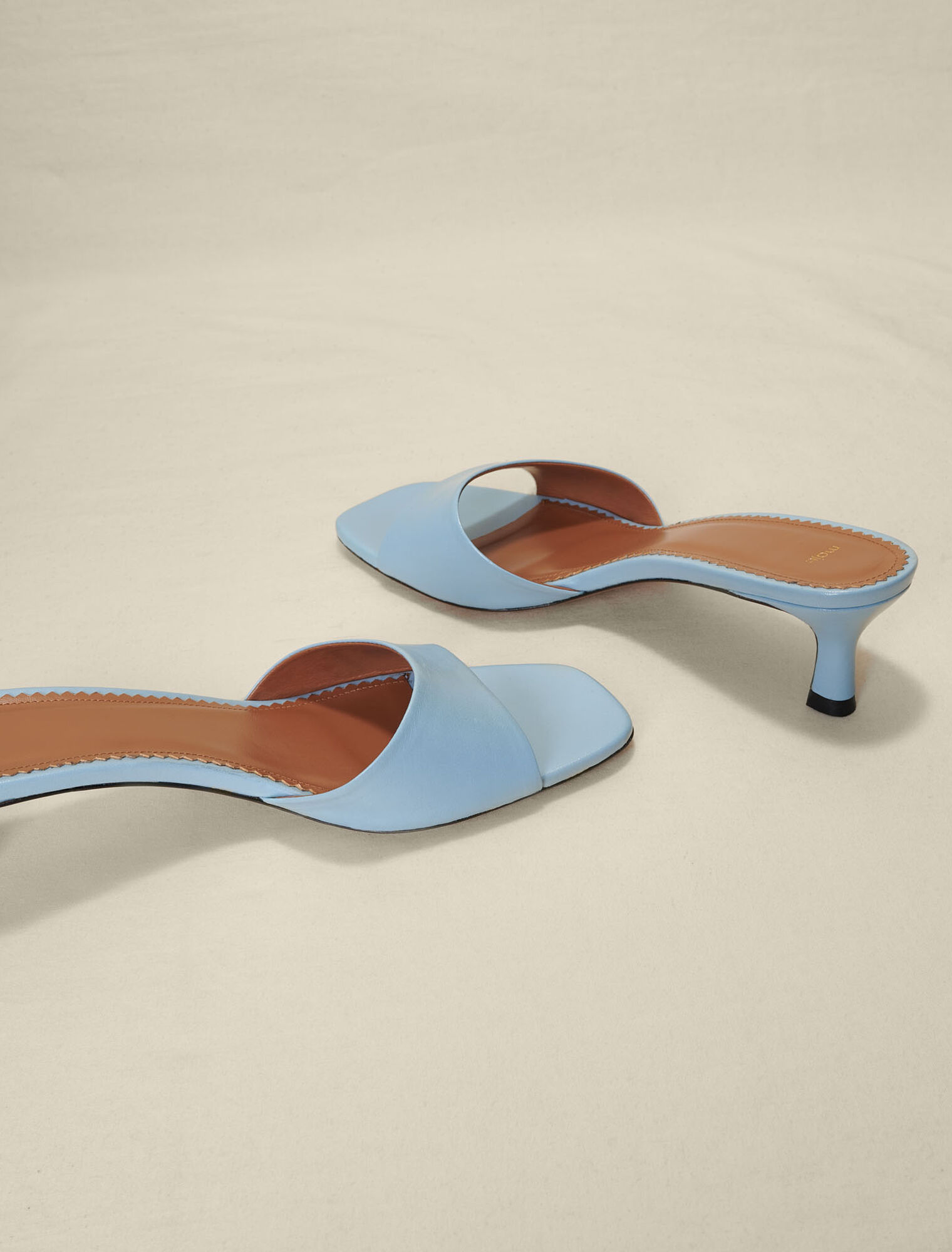 Leather mules