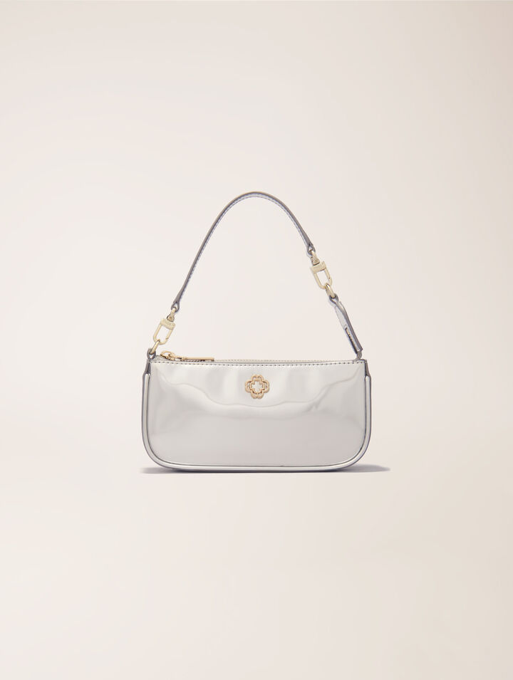 Mirrored leather Sarah pouch